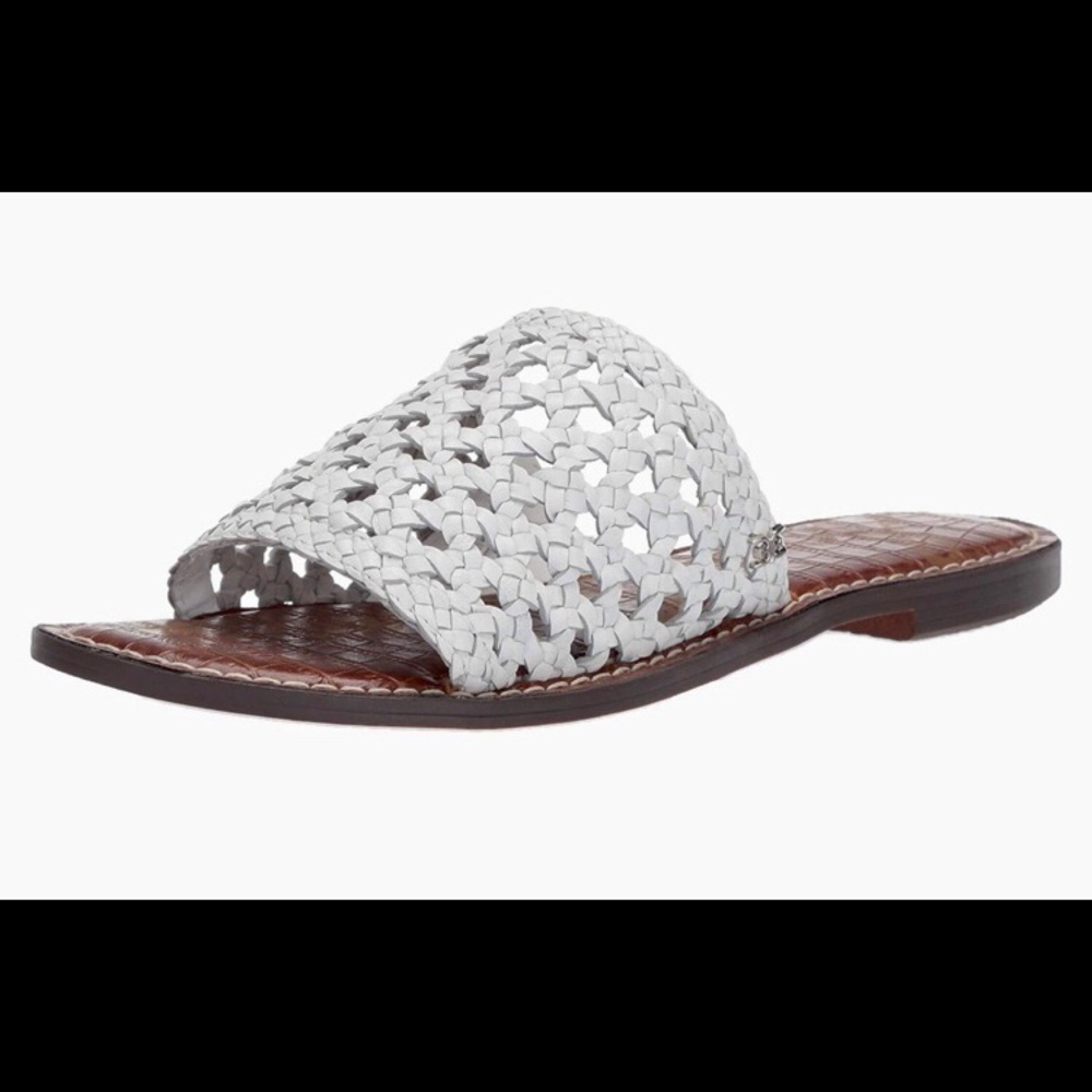Sam Edelman Genovia Croc Embossed Woven Slide